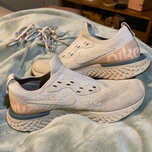 NIKE EPIC REACT 2 sz 9 GUC Pink blue grey - Picture 5 of 11